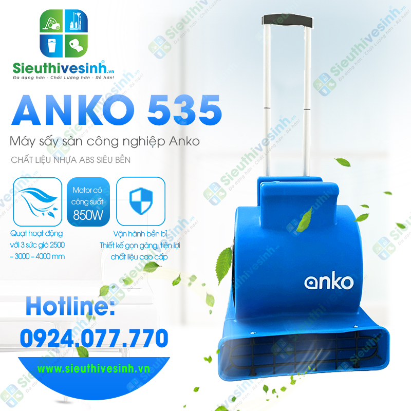 Máy sấy sàn công nghiệp Anko 535