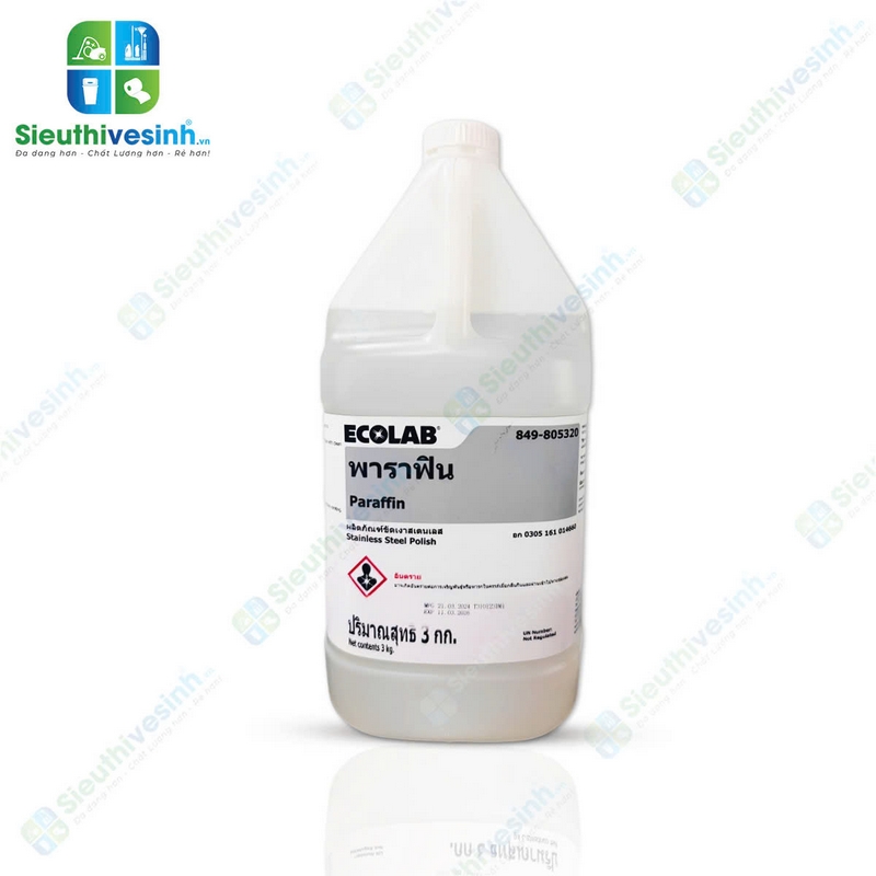 Chất lau bóng kim loại Ecolab Paraffin 1 Gal