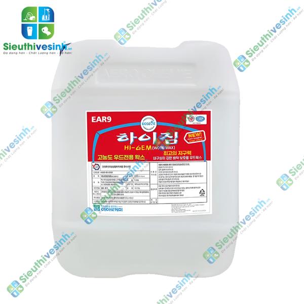 Chất phủ bóng sàn gỗ cao cấp Ear9 Hi-Gem can 18.75L