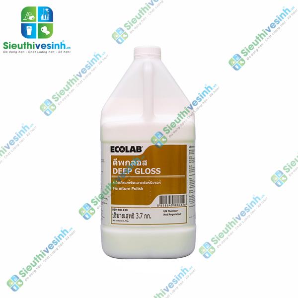 Chất lau bóng gỗ, da Ecolab Deep Gloss 1Gal