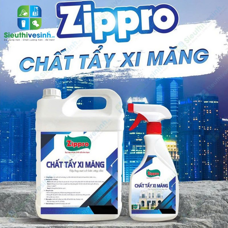 Chất tẩy xi măng Zippro 5lít - Hình 2