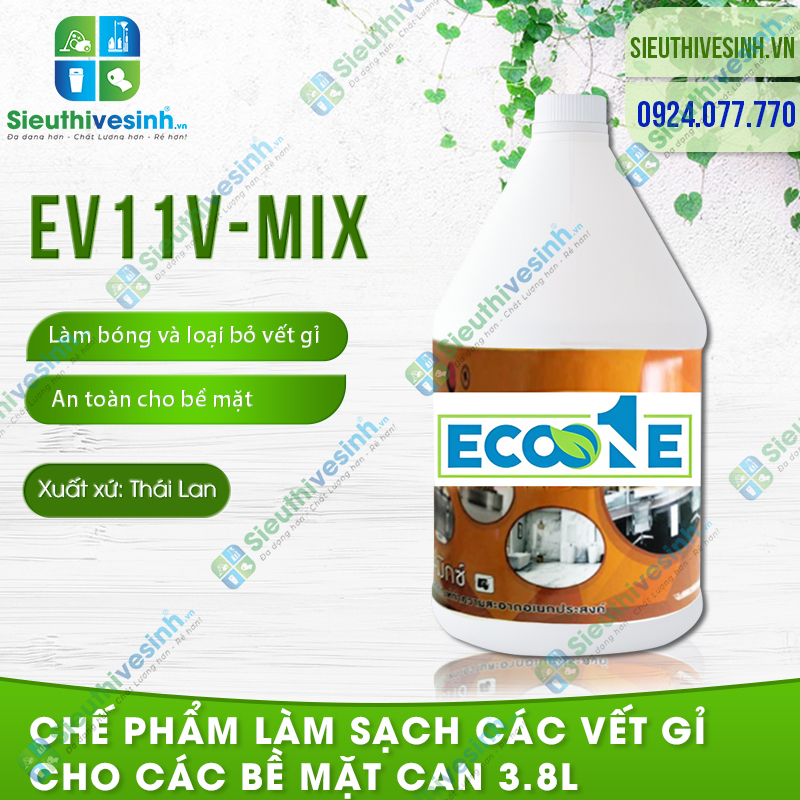 Chế phẩm làm sạch các vết gỉ cho các bề mặt EV11 V-Mix 3.8L