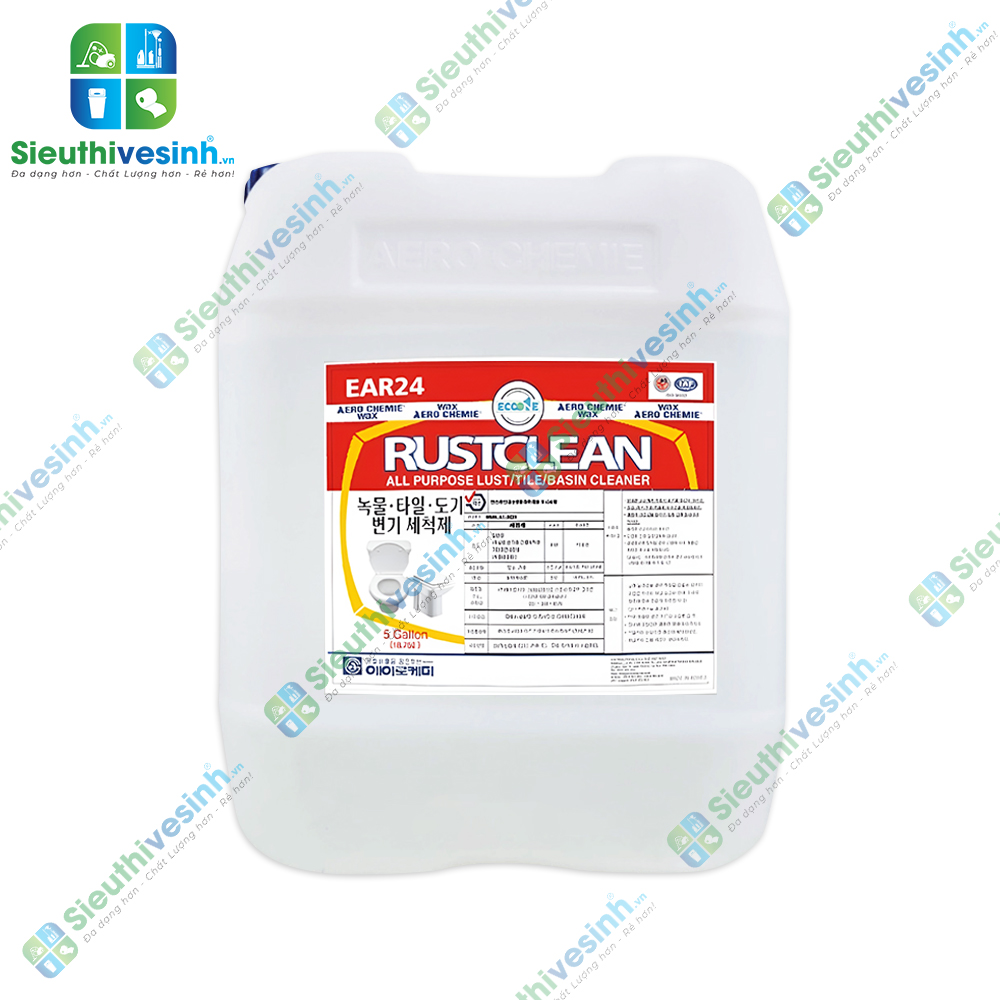 Chế phẩm tẩy rửa toilet Ear24 Rustclean can 18.75L