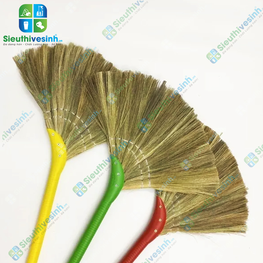 Chổi cỏ quét nhà cán nhựa loại 2