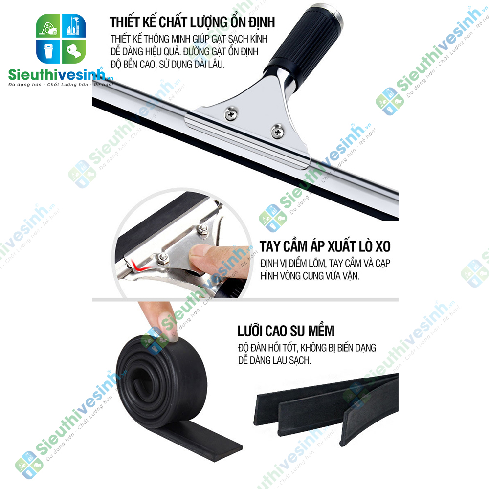 Tay gạt kính inox loại 45 cm