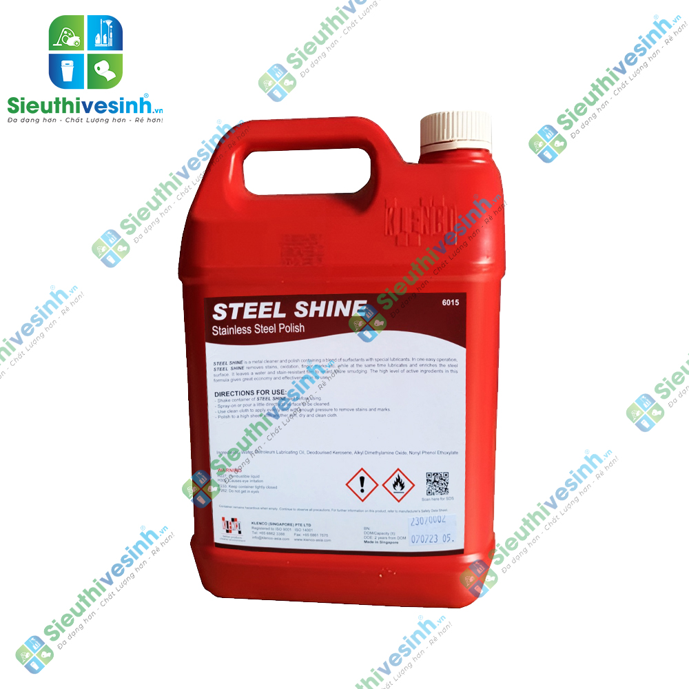 Dung dịch đánh bóng inox Klenco Steel Shine can 5 lít