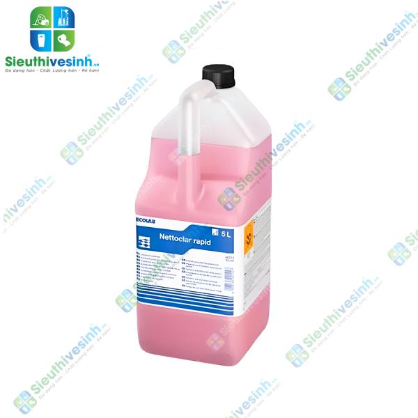 Dung dịch đánh bóng sàn đá Ecolab Nettoclar Rapid 2X5 LT