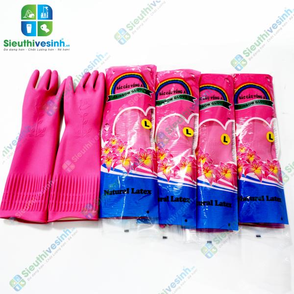 Găng tay cao su Sắc Cầu Vồng A size L