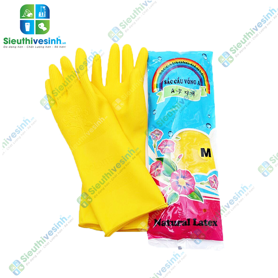 Găng tay cao su Sắc Cầu Vồng A size M