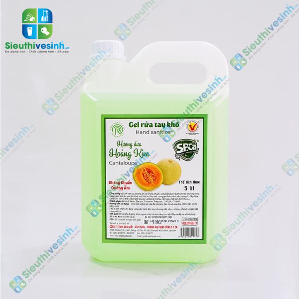Gel rửa tay khô S.P.Ca. can 5 lít Hoàng Kim