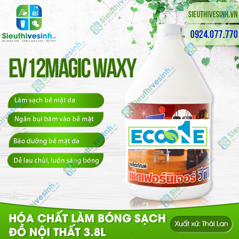 Hóa chất đánh bóng đồ nội thất EV12 Magic Waxy 3.8L