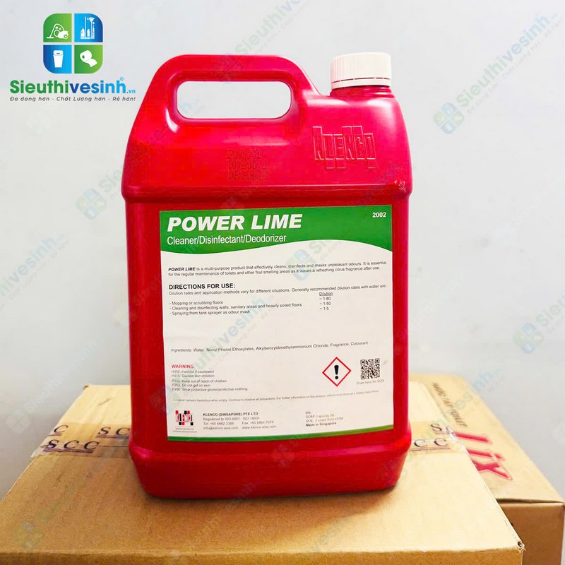 Hóa chất lau sàn khử mùi sát trùng Klenco Power Lime 5L - Hình 5
