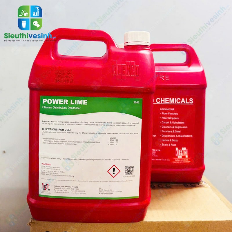 Hóa chất lau sàn khử mùi sát trùng Klenco Power Lime 5L - Hình 7
