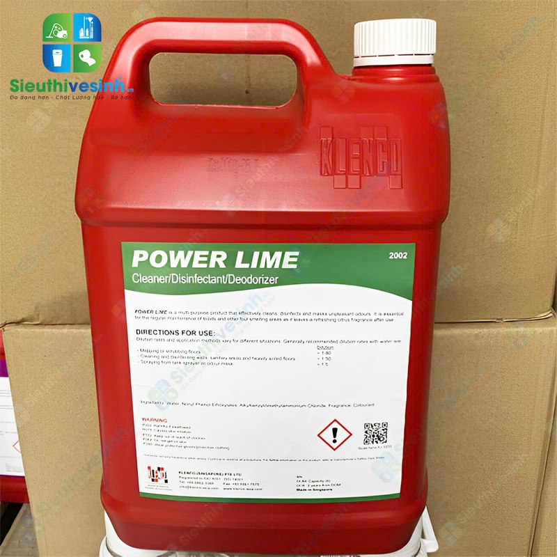 Hóa chất lau sàn khử mùi sát trùng Klenco Power Lime 5L - Hình 8