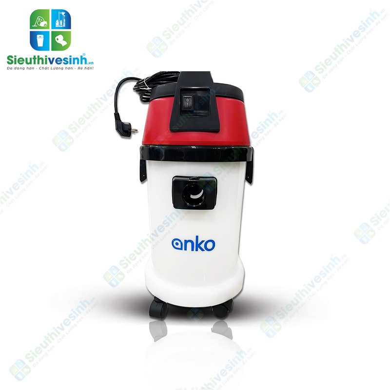 Máy hút bụi công nghiệp khô ướt Anko AS301 màu đỏ