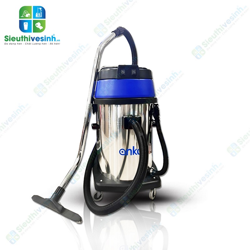 Máy hút bụi công nghiệp khô ướt Anko AS60-2P thùng inox