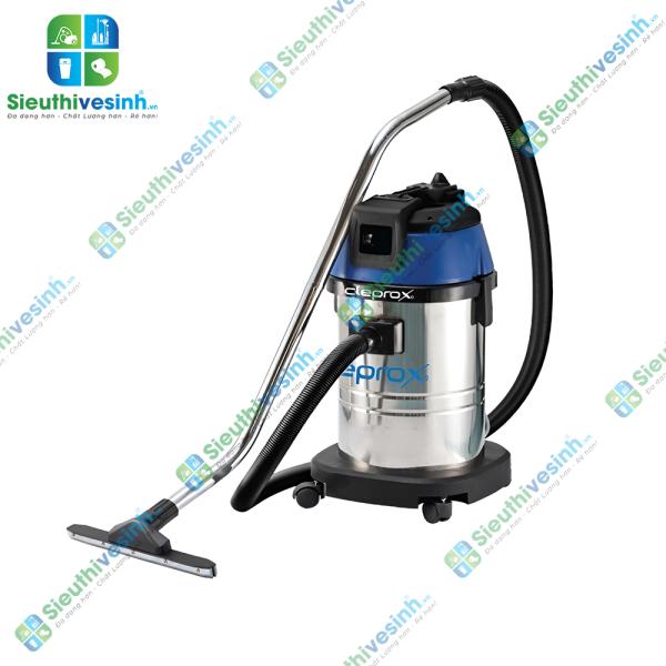 Máy hút bụi công nghiệp khô và ướt CleproX X1/40 thùng inox