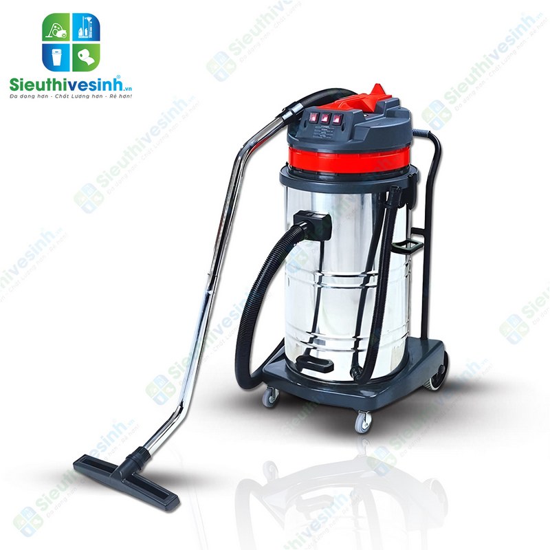 Máy hút bụi khô ướt Anko BF585-3 80lít 3 motor thùng Inox