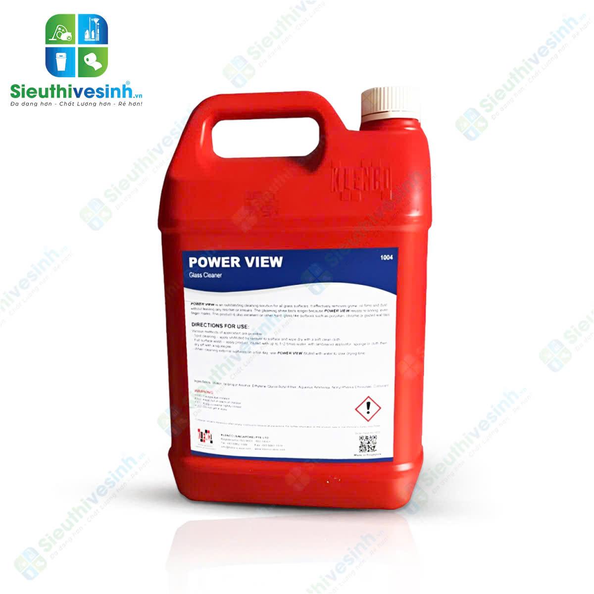 Nước lau kính Klenco Power View 5 lít