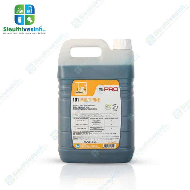 Nước lau sàn sát khuẩn trung tính Goodmaid PRO GMP 101 Multipine 5L