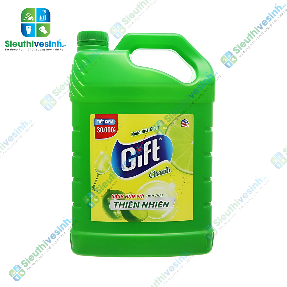 Nước rửa chén Gift can 3.8kg hương Chanh