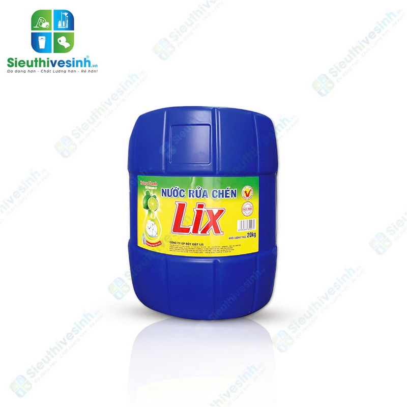 Nước rửa chén Lix siêu sạch hương Chanh can 20 kg