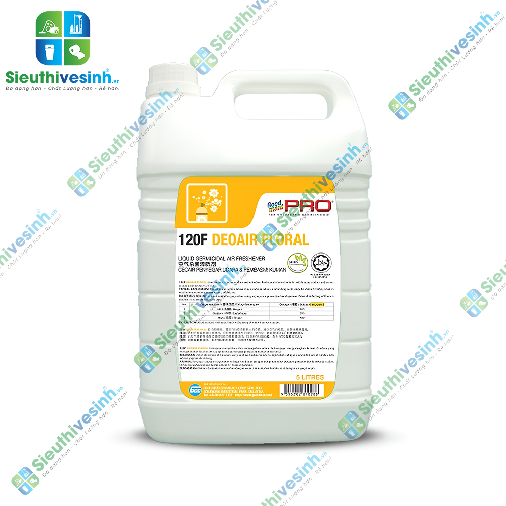 Nước xịt thơm và khử mùi phòng Goodmaid PRO GMP 120F - 5L