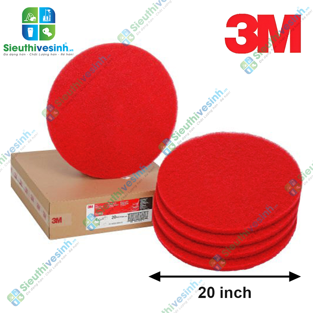 Pad chà sàn 3M 5100 20 inch màu đỏ