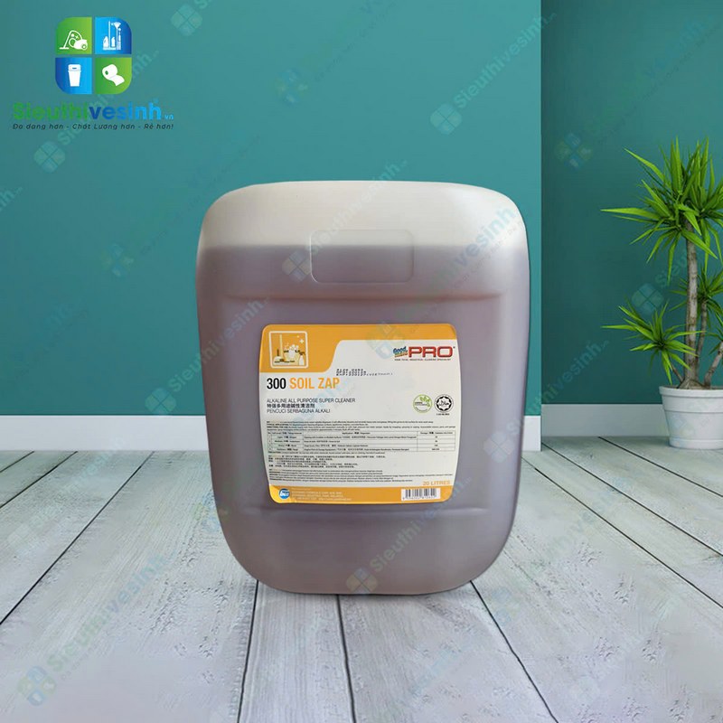Tẩy rửa sàn đa năng (gốc kiềm) Goodmaid PRO GMP 300 Soil Zap can 20L - Hình 4
