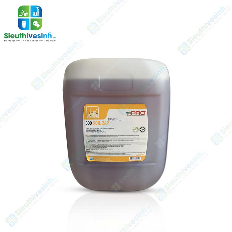 Tẩy rửa sàn đa năng (gốc kiềm) Goodmaid PRO GMP 300 Soil Zap can 20L