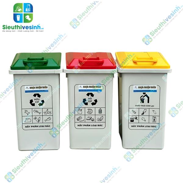 Thùng rác phân loại 60L