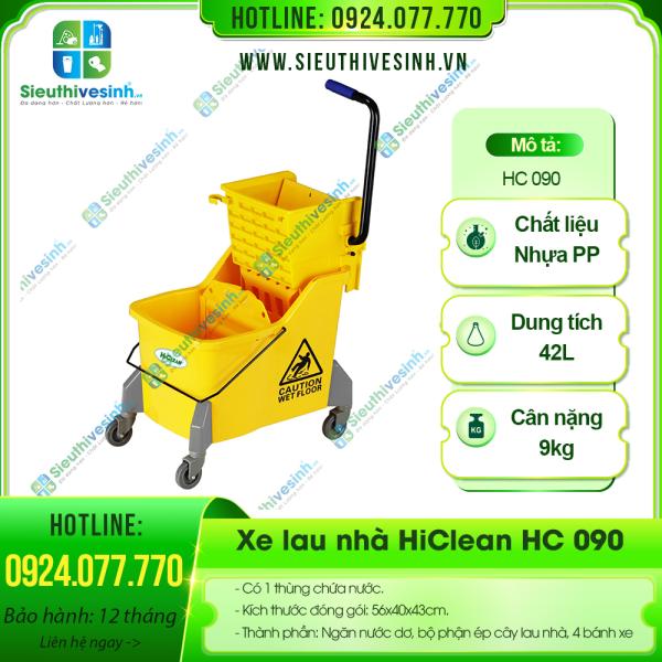 Xe đẩy vắt cây lau nhà HiClean HC090