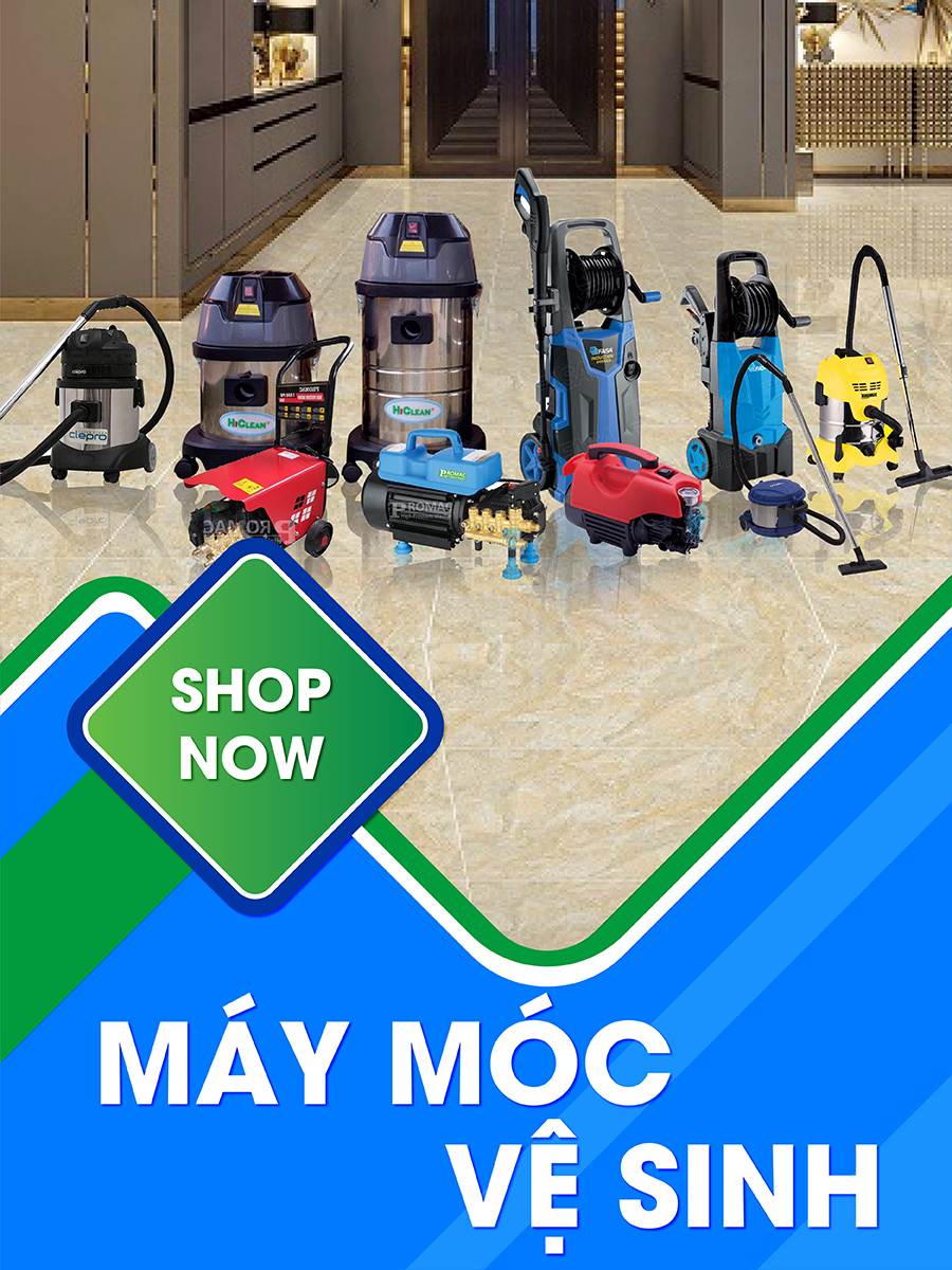 banner dọc máy móc vệ sinh