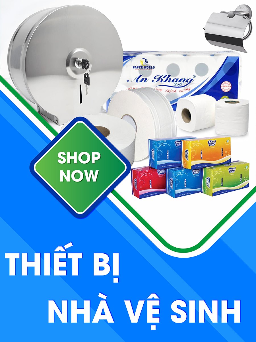 banner dọc thiết bị nhà vệ sinh