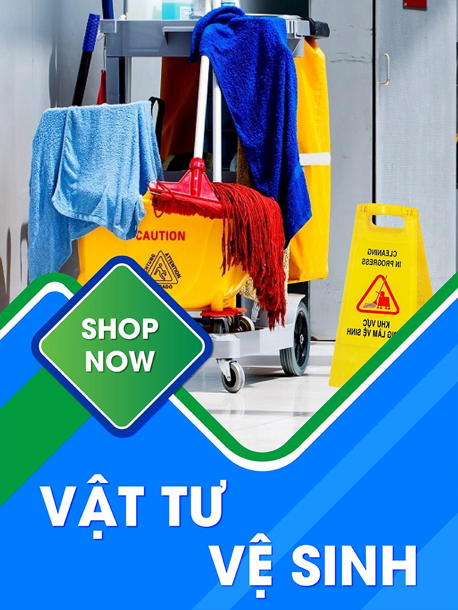 banner dọc vật tư vệ sinh