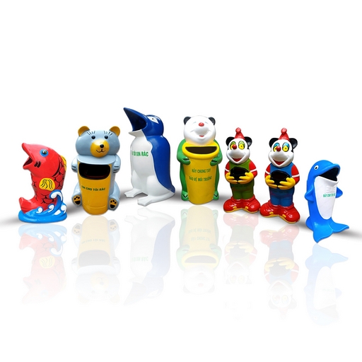 Thùng rác hình thú