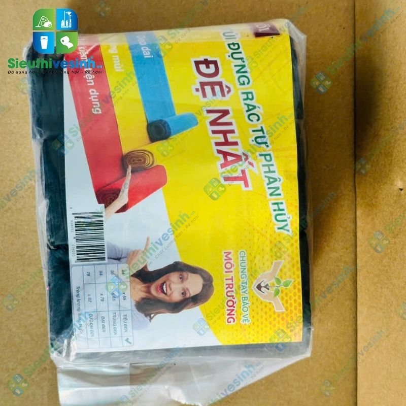 Túi đựng rác đen Đệ Nhất tiểu 44x55cm (1kg/3 cuộn) - Hình 2