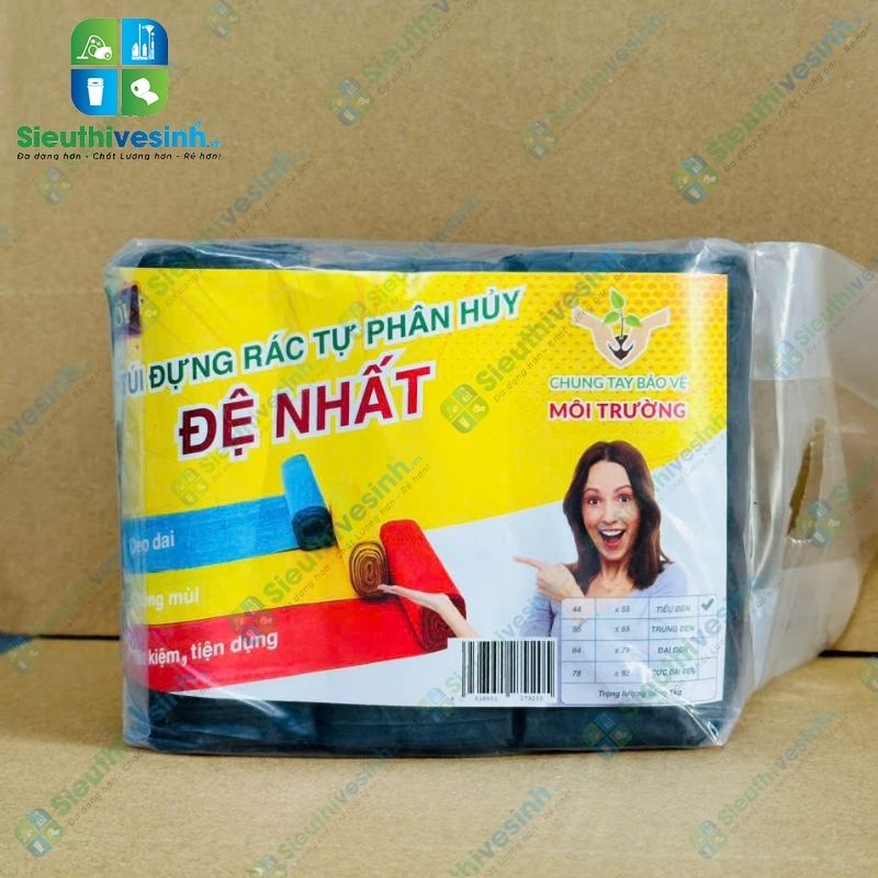 Túi đựng rác đen Đệ Nhất tiểu 44x55cm (1kg/3 cuộn) - Hình 3