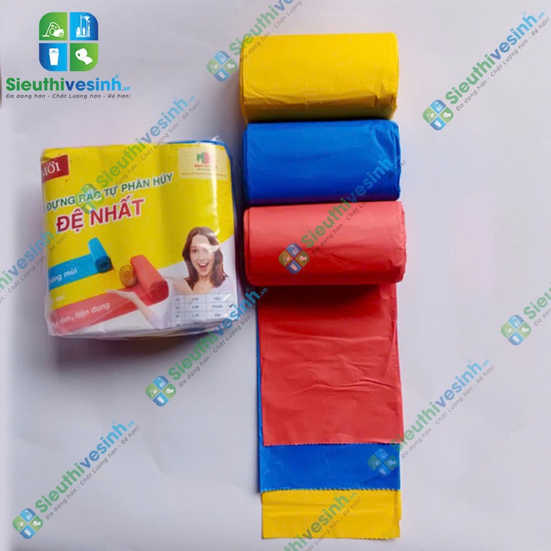 Túi đựng rác MÀU Đệ Nhất tiểu 44x55cm (1kg/3 cuộn) - Hình 2
