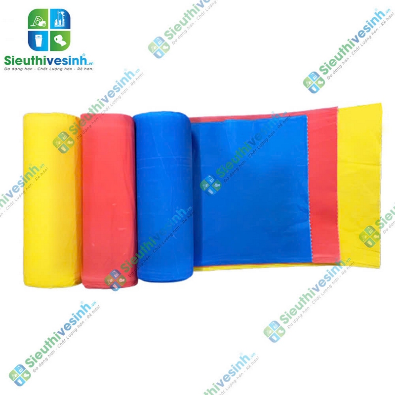 Túi đựng rác MÀU Đệ Nhất trung 55x65cm (1kg/3 cuộn) - Hình 1