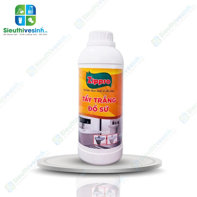 Hóa chất tẩy trắng đồ sứ Zippro 1L