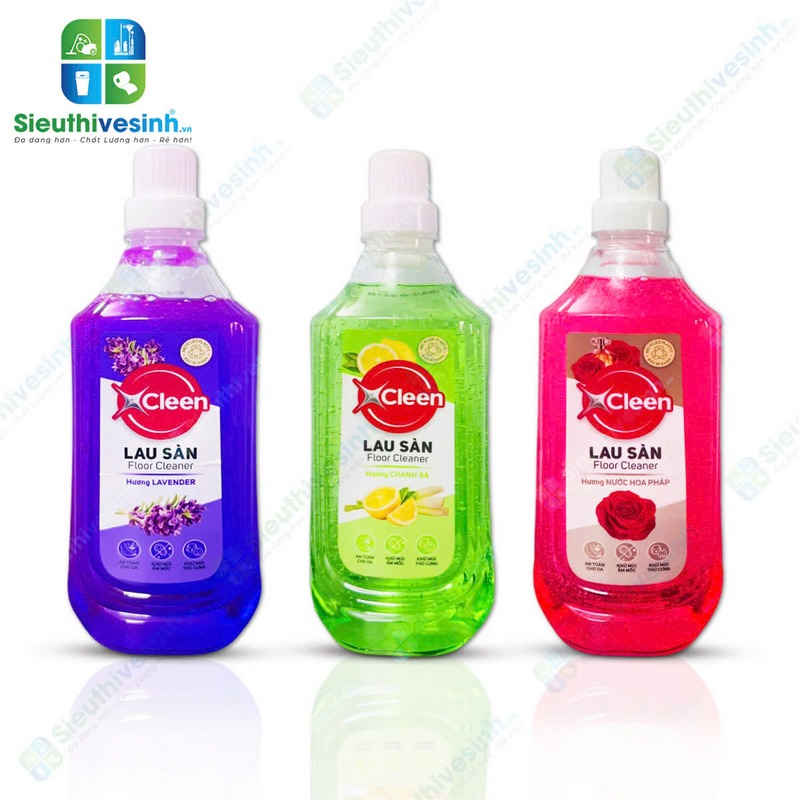 Nước lau sàn X-Cleen chai 1 lít