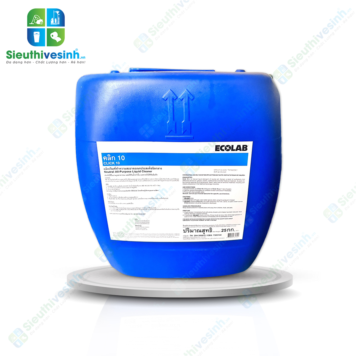 Chất tẩy rửa CLICK 10 25 KG