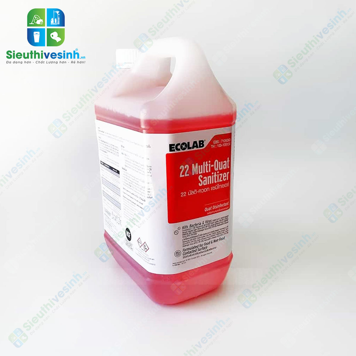 Chất khử trùng 22 MULTI-QUAT SANITIZER 2x2 LT